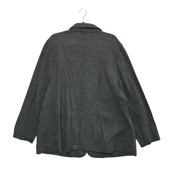 Talbots Boiled Wool Blazer Jacket NWT Women's Sz 24W Gray Timeless Quiet Luxury - Picture 2 of 5